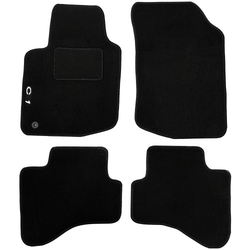 Tappetini Auto In Moquette Per C1 Del 2005 Con 1 Clip Di Fissaggio